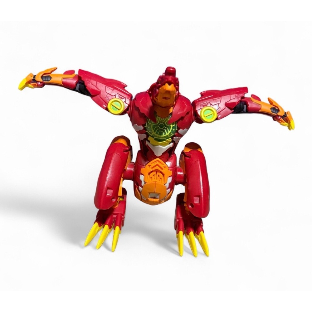 Bakugan Dragonoid Electronic Battle Brawler Dragon Figure‎ Red Transforming Toy